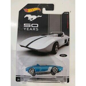 NIP Hot Wheels Mustang 50th Anniversary 1:64 Die Cast 1962 Ford Mustang Concept